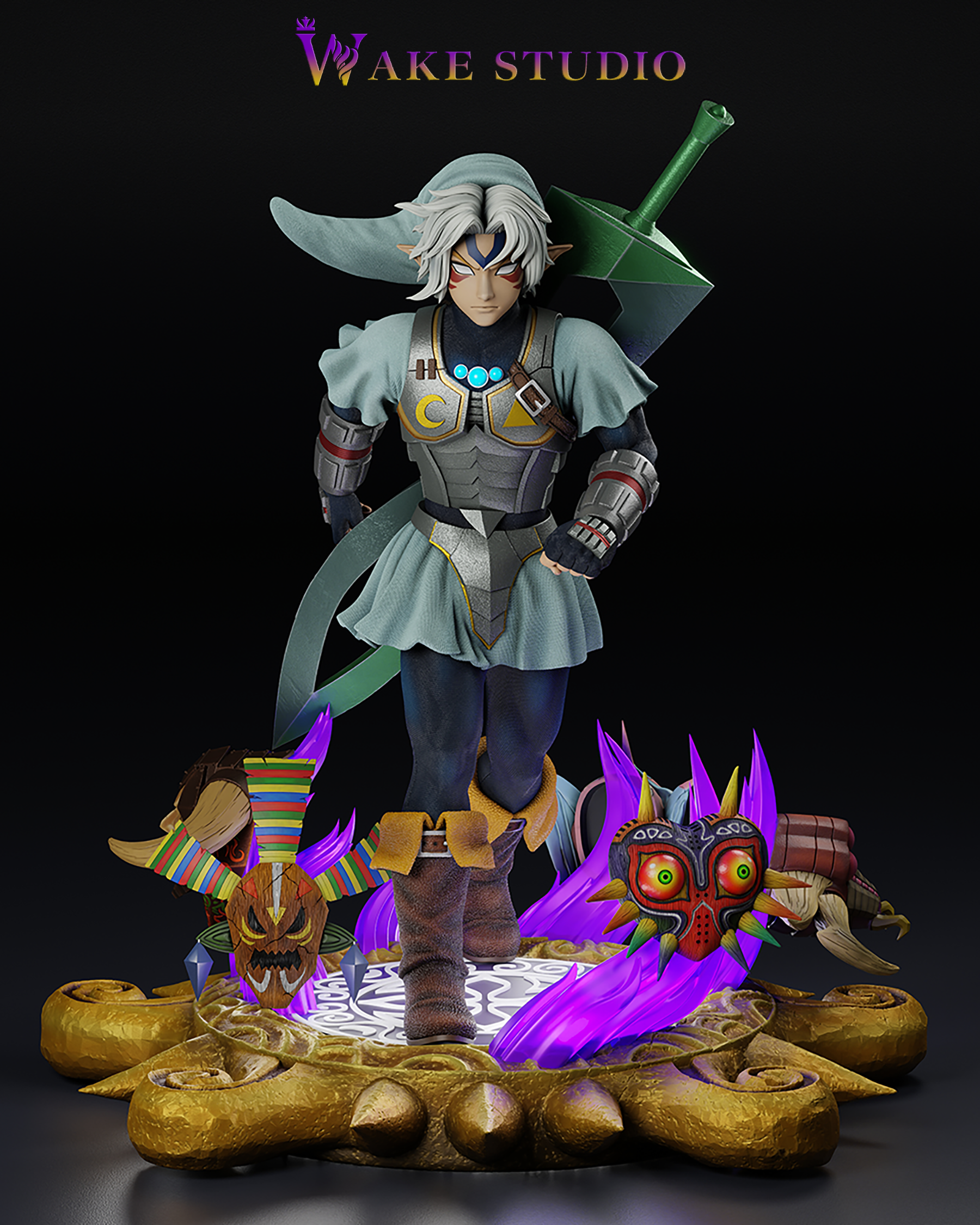 PRE-ORDER Wake studio - The Legend of Zelda - Fierce Deity Link 1/4 & 1/6 Statue(GK)